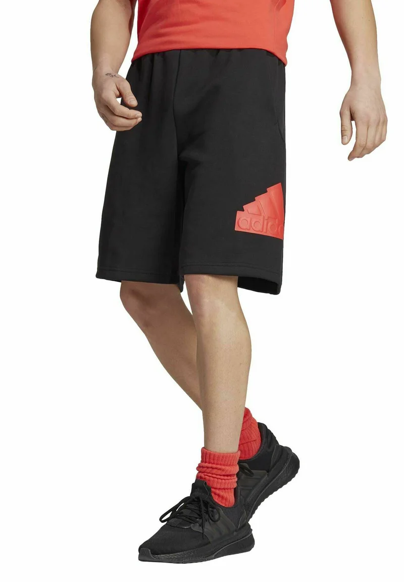 popular adidas Sportswear FUTURE ICONS BADGE OF SPORT - Tracksuit bottoms schwarz Clothing Shorts Casual Shorts