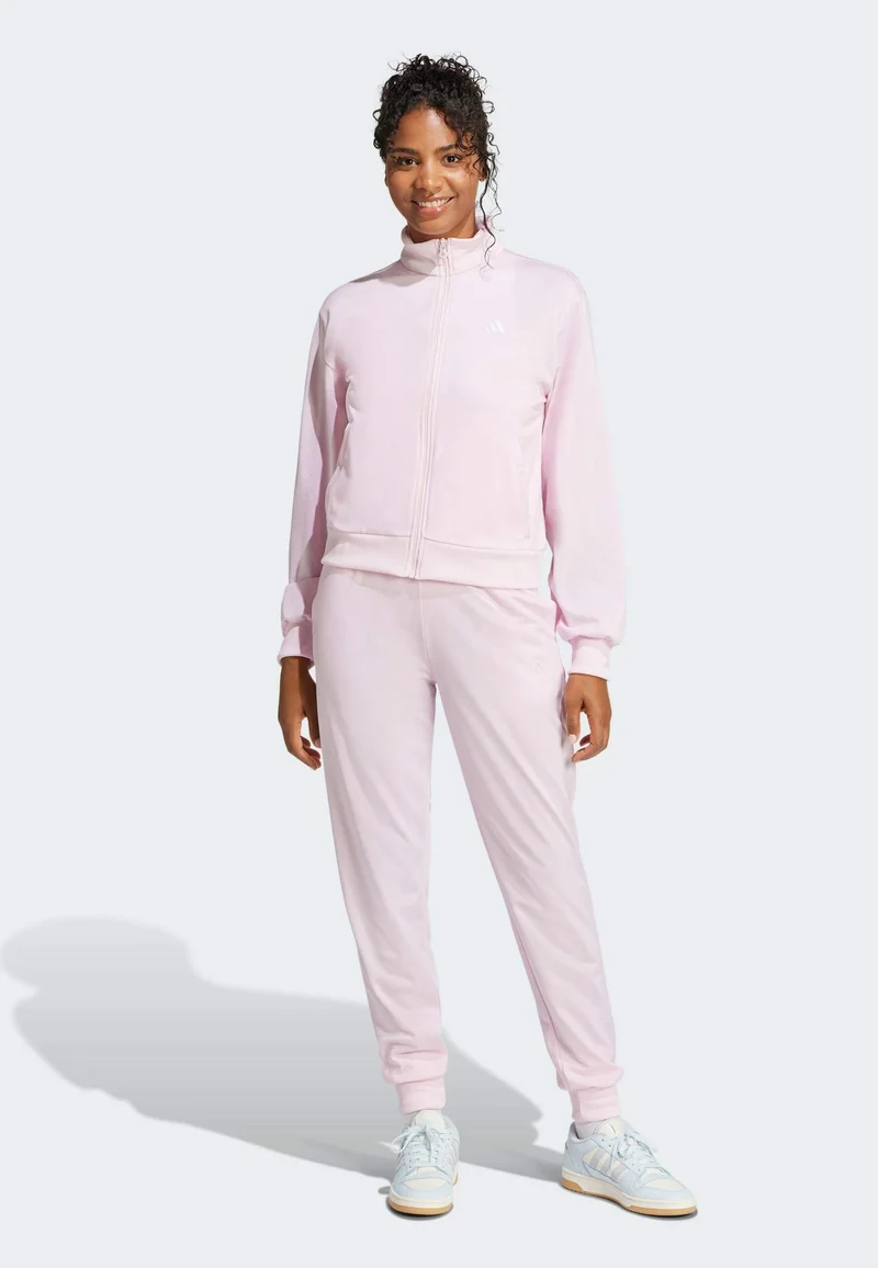unique adidas Sportswear ESSENTIALS FEELCOZY - Tracksuit clear pink Clothing Jackets & Blazers Bomber Jackets