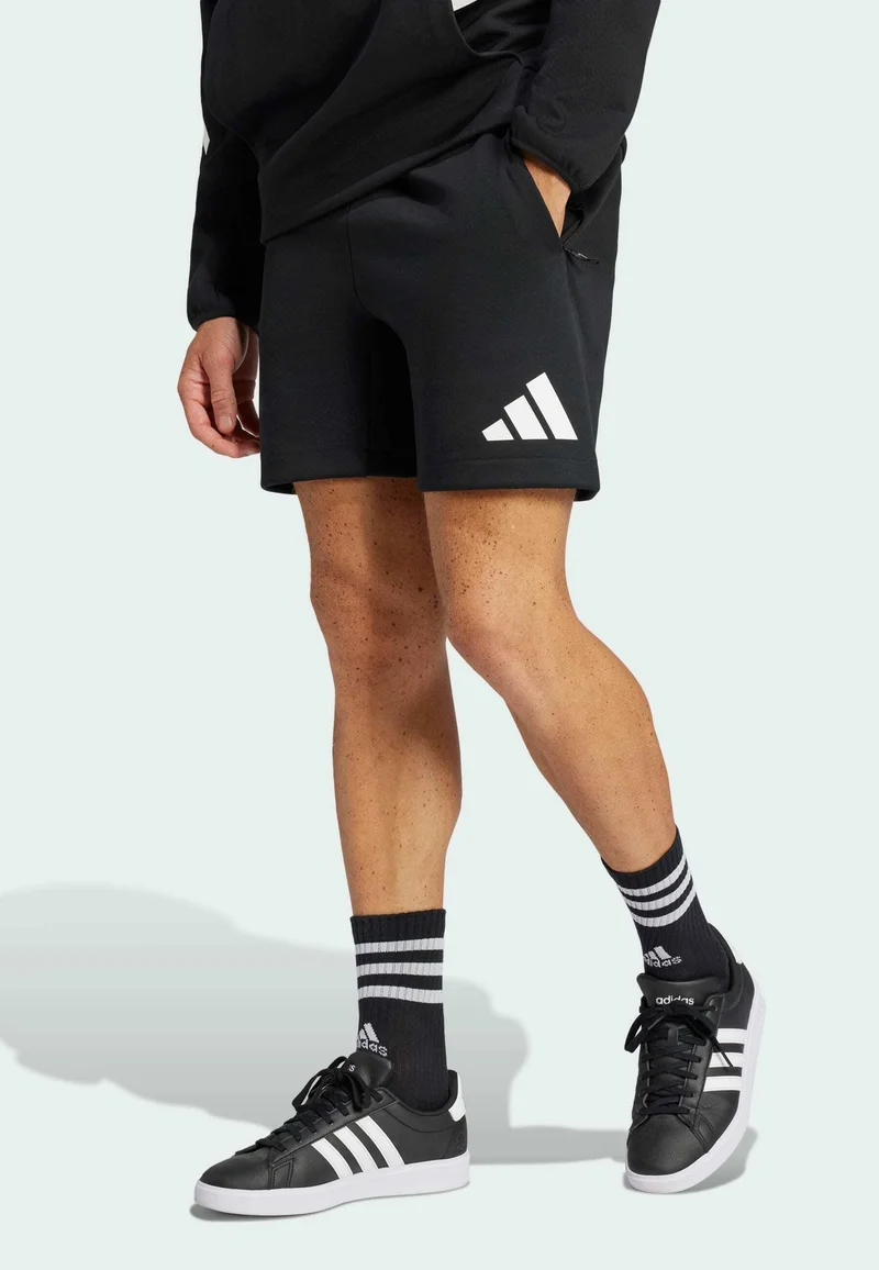 premier fashion designer adidas Sportswear NEW Z.N.E. - Shorts black  white Clothing Casual Shorts