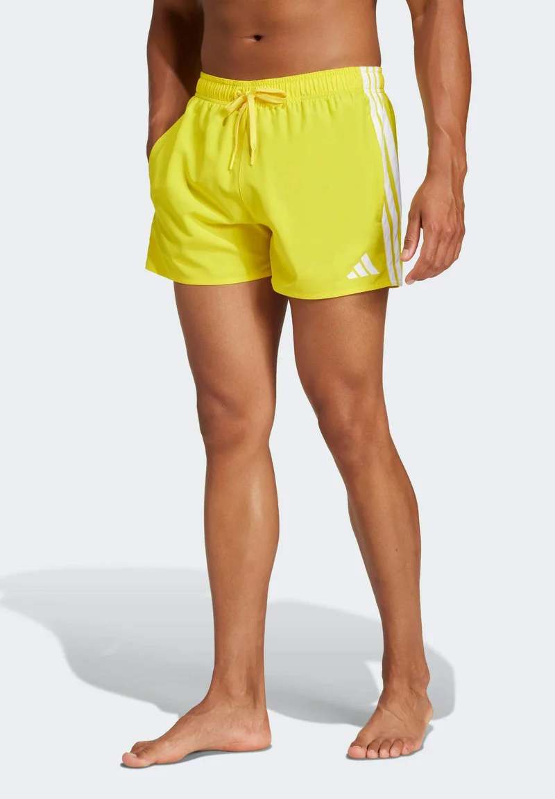 enjoy great discount adidas Sportswear STRIPES - Swimming shorts yellow white Clothing Swimwear Swim trunks Briefs