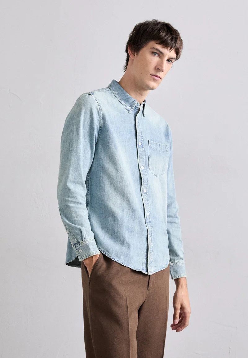 Authentic USA Online AG Jeans AIDEN - Shirt light-blue denim Clothing Sale Shirts Business Shirts
