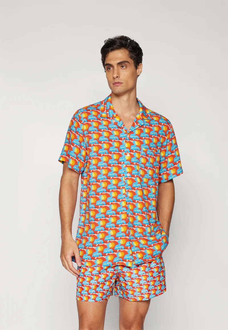 great deals arrels Barcelona CAMP COLLAR SHIRT ECO - Shirt red sunbathing Clothing Sale Shirts Business Shirts