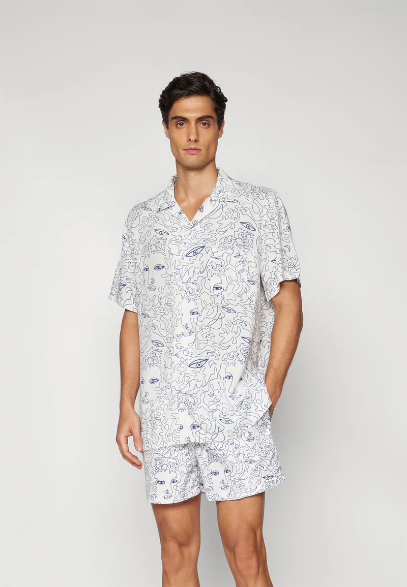 100% high Quality Guarantee arrels Barcelona CAMP COLLAR SHIRT ECO - Shirt white summer spirits Clothing Sale Shirts Business Shirts