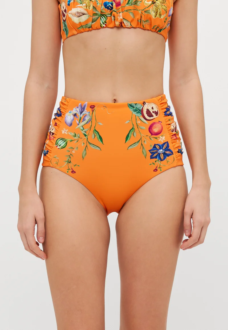 affordable price Alemais FLORES HIGH WAISTED BRIEF - Bikini bottoms tangerine Clothing Swimwear Bikinis Bikini sets