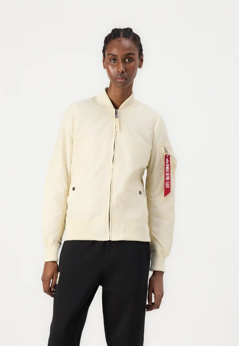 Exclusive Deals Alpha Industries Bomber Jacket - vintage white Streetwear Clothing Jackets, Gilets & Blazers Bomber Jackets