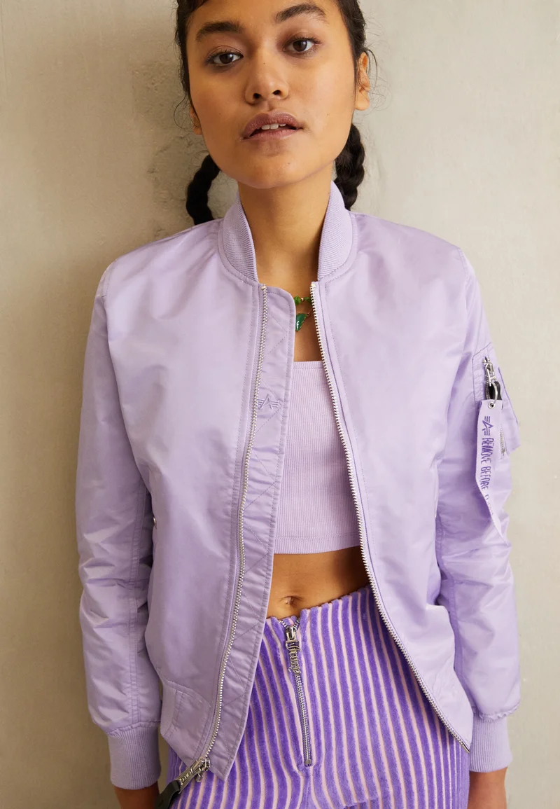 Wholesale online Alpha Industries Bomber Jacket - pale violet Streetwear Clothing Jackets, Gilets & Blazers Bomber Jackets