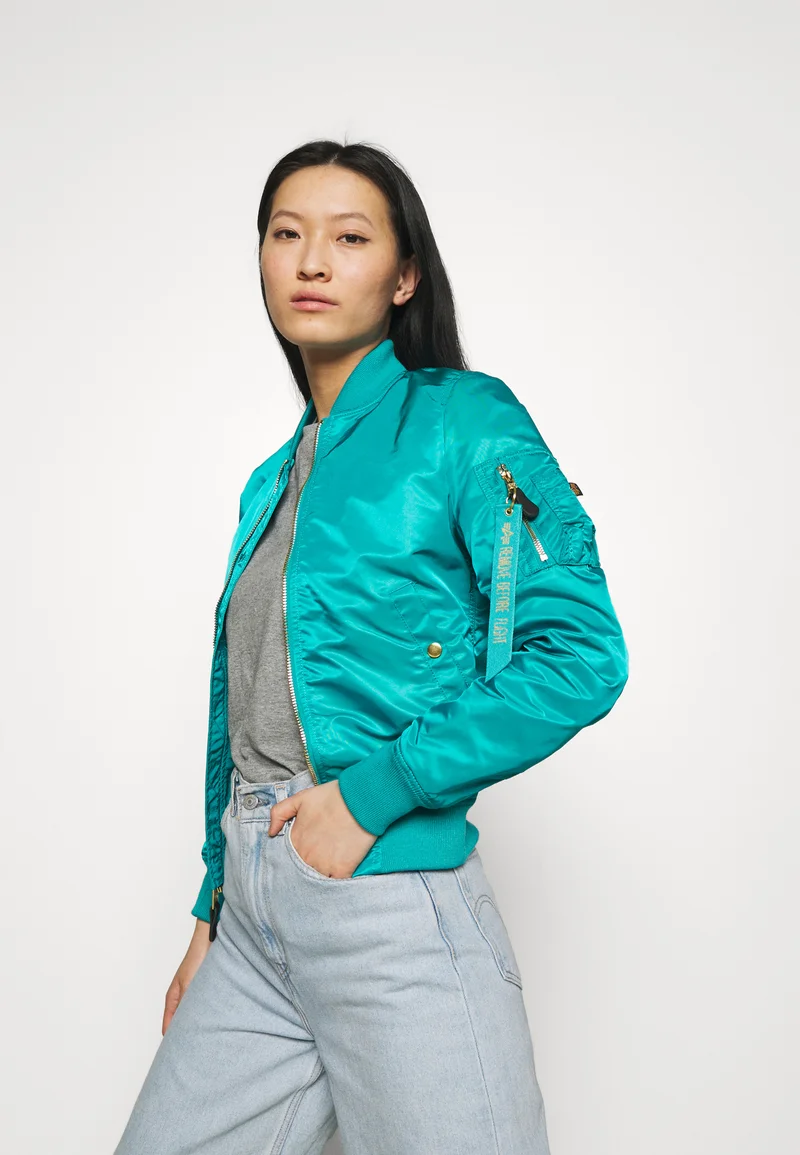 enjoy great discount Alpha Industries Bomber Jacket - blue lagoon Streetwear Clothing Jackets, Gilets & Blazers Bomber Jackets