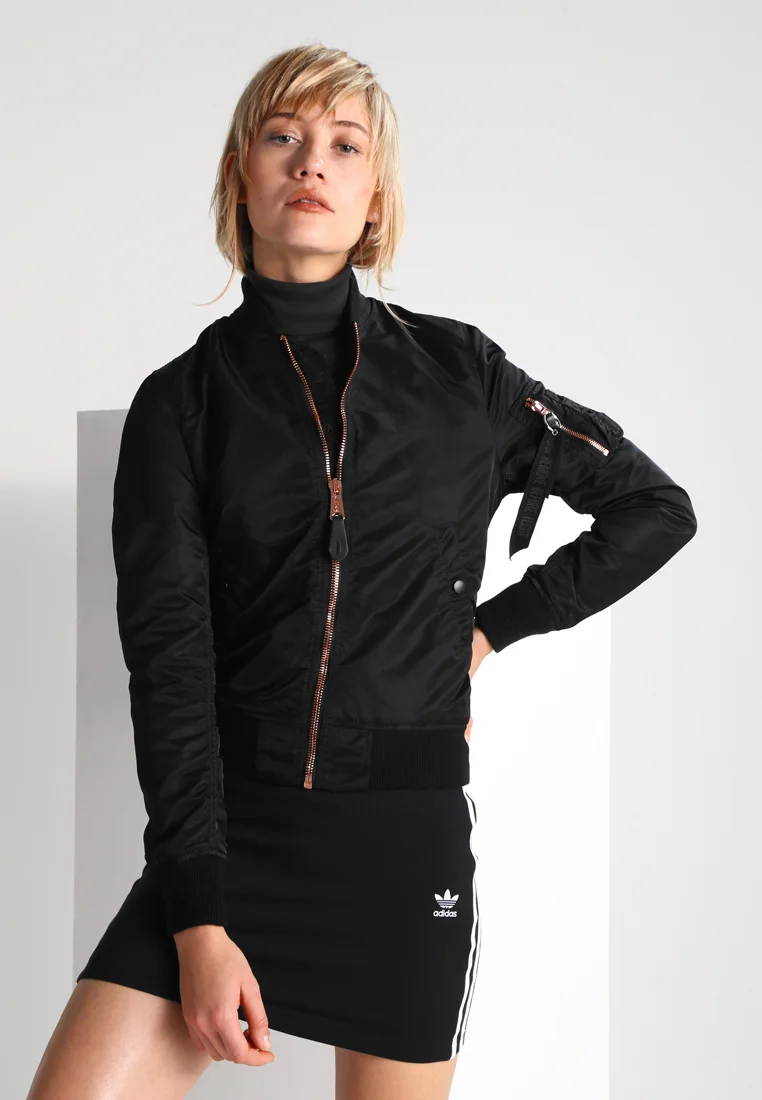 Online Retailer Alpha Industries Bomber Jacket - black/copper Streetwear Clothing Jackets, Gilets & Blazers Bomber Jackets
