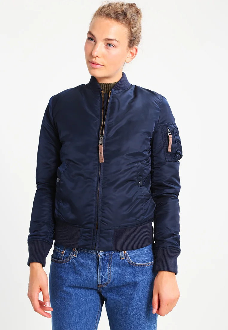 timeless design Alpha Industries Bomber Jacket - blue Clothing Jackets & Blazers Bomber Jackets