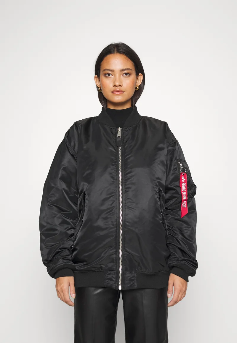 Best Prices Alpha Industries CORE - Bomber Jacket black Clothing Jackets & Blazers Bomber Jackets