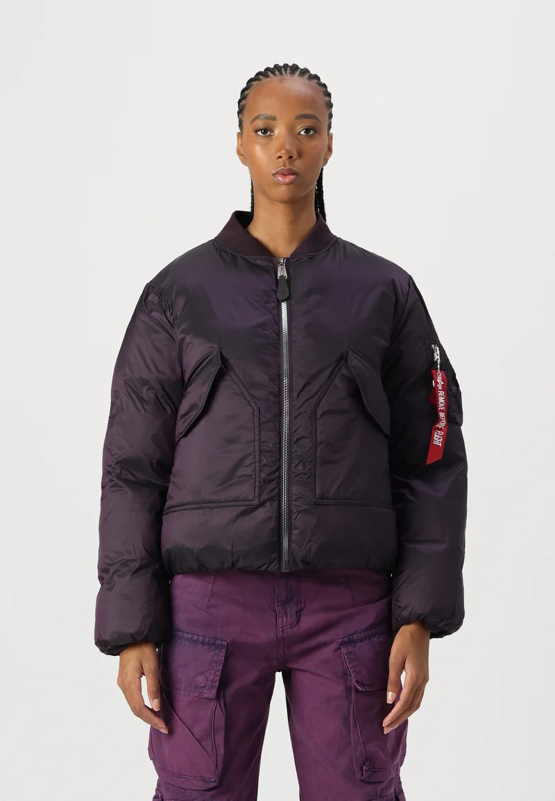 competitive price Alpha Industries FIELD FLIGHT JACKET  - Bomber Jacket plum Streetwear Sale Streetwear Clothing Socks Bomber Jackets