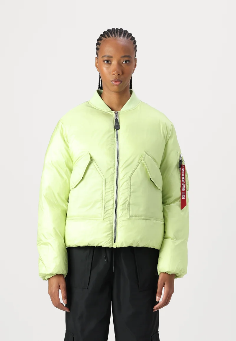Factory Outlet Price Alpha Industries Bomber Jacket - arctic lime Streetwear Sale Streetwear Clothing Socks Bomber Jackets
