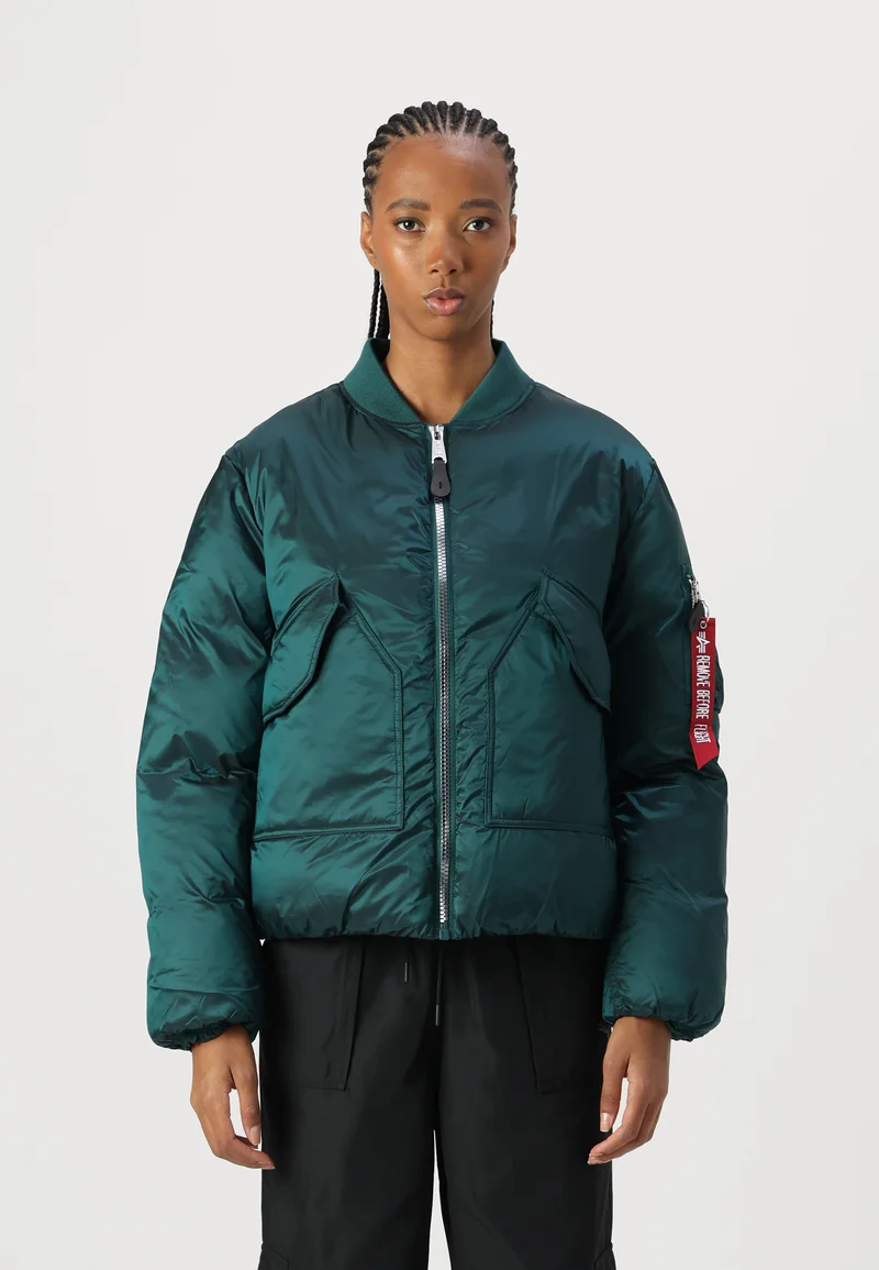 100% High Quality Alpha Industries Bomber Jacket - force green Streetwear Sale Streetwear Clothing Socks Bomber Jackets