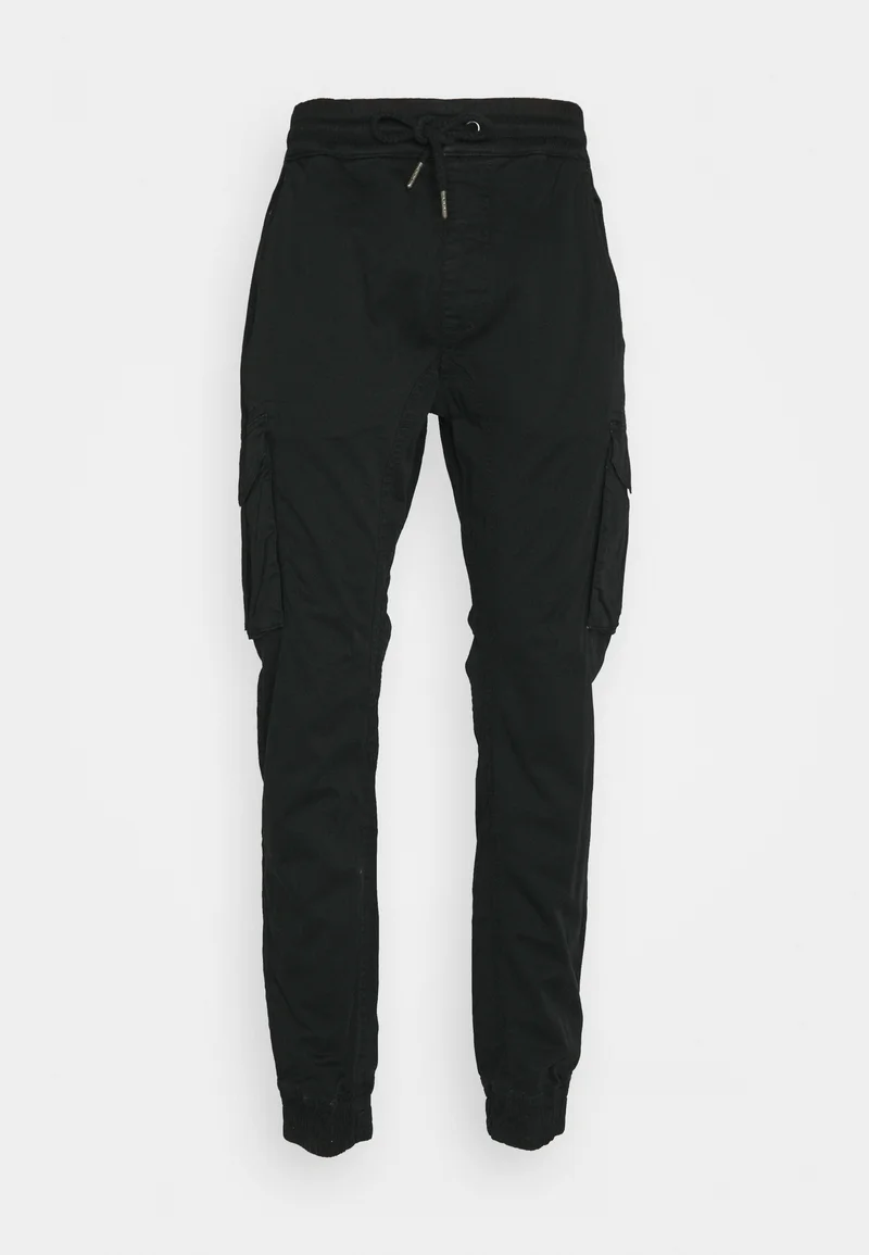 Authentic USA Online Alpha Industries TWILL JOGGER - Cargo trousers black Clothing Trousers Cargo trousers