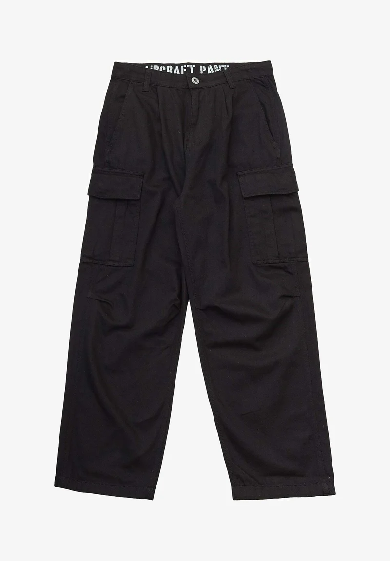 reliable quality Alpha Industries AIRCRAFT - Cargo trousers black Clothing Trousers Cargo trousers