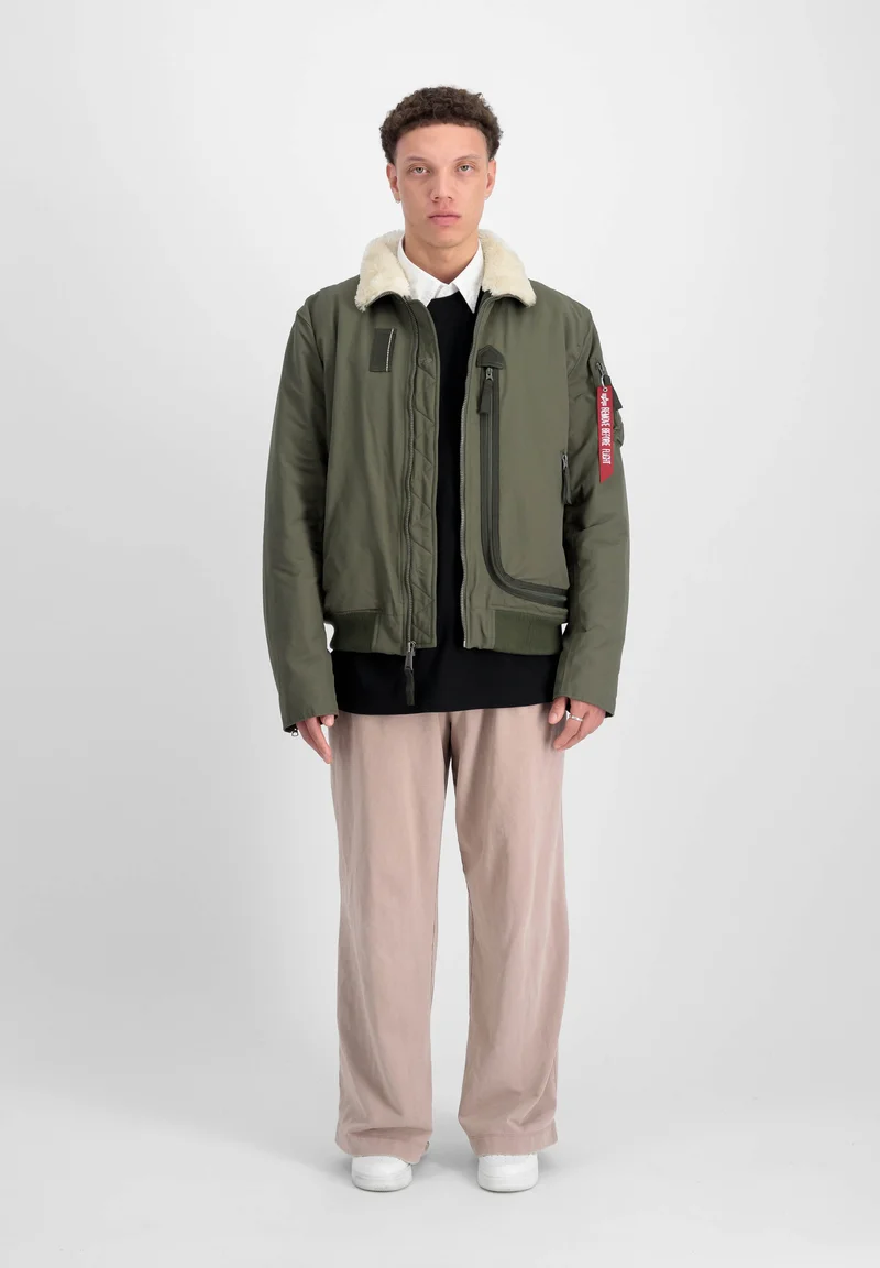 Sale UK Alpha Industries Bomber Jacket - dark olive Streetwear Sale Streetwear Clothing Swimwear Bomber Jackets