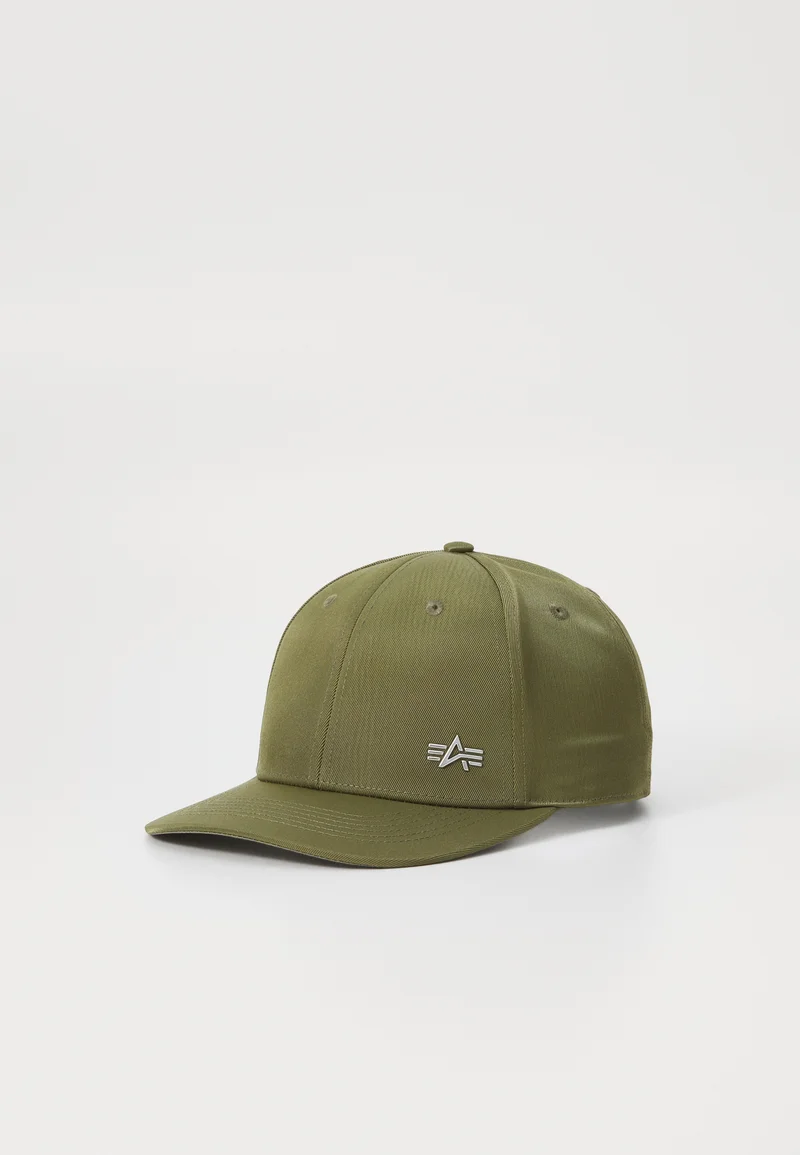 Cheap Alpha Industries LABEL UNISEX - Cap dark olive Accessories Beanies, hats & caps Caps
