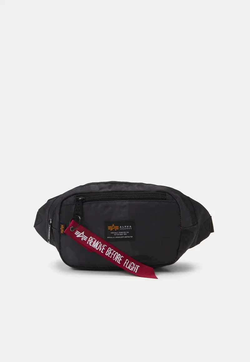 Official supplier Alpha Industries CREW WAIST BAG UNISEX - Bum bag black Accessories Bags & cases Small bags Bum bags