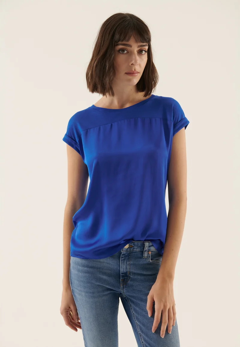 Hottest New Styles Anna Field Print T-shirt - blue Clothing Shirts & Blouses Blouses