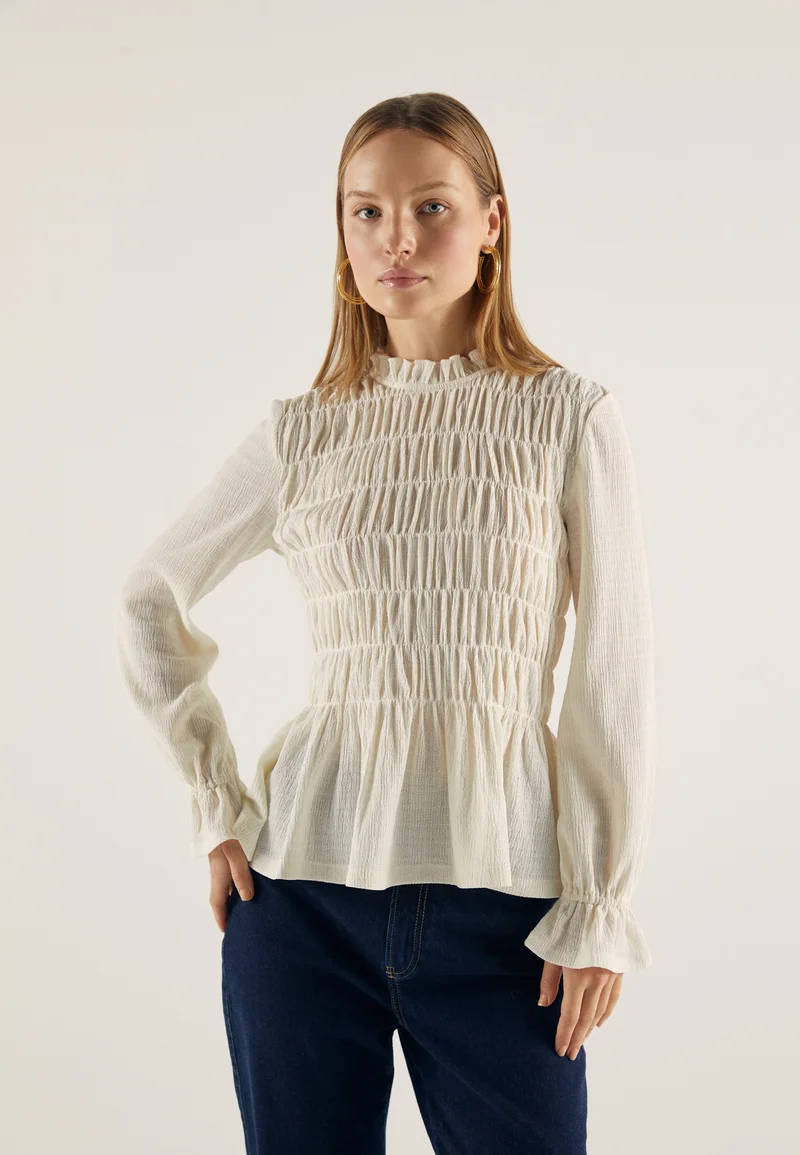 premier fashion designer Anna Field Blouse - off-white Clothing Shirts & Blouses Blouses