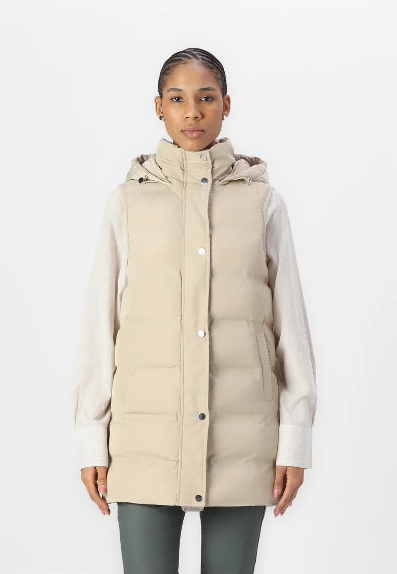 utterly stylish Anna Field Waistcoat - beige Clothing Jackets & Blazers Bomber Jackets
