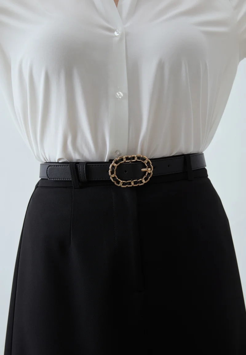 complete in specifications Anna Field Belt - black Accessories Belts Casual belts