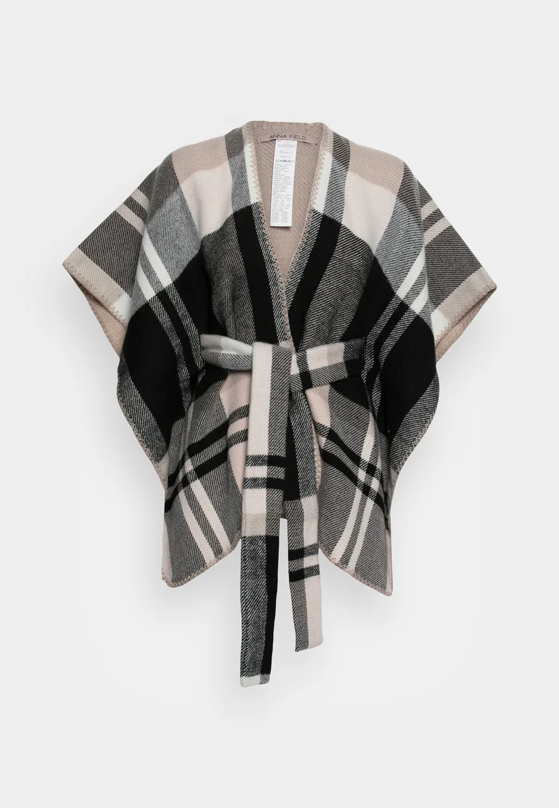 UK Cheap Sale Anna Field Cape - black/white Clothing Jackets & Blazers Capes