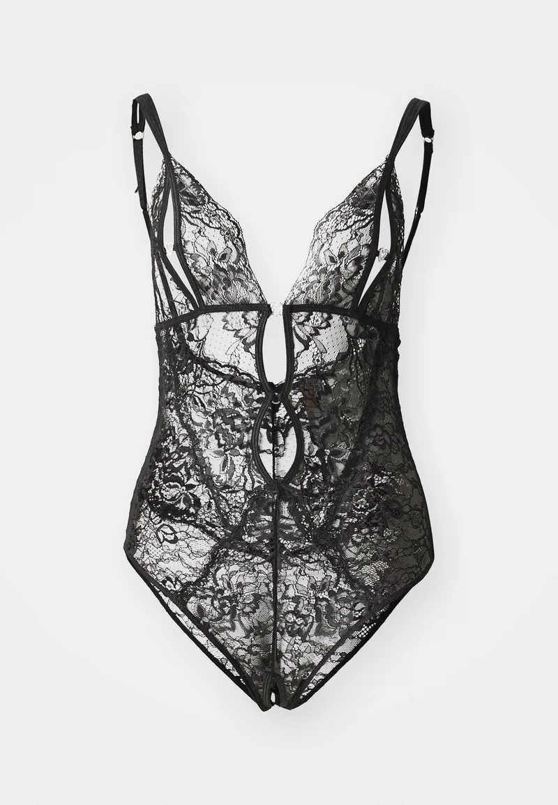 100% Satisfaction Guarantee Ann Summers DIAMOND HEART CROTCHLESS - Body black Clothing Underwear Shapewear Bodies