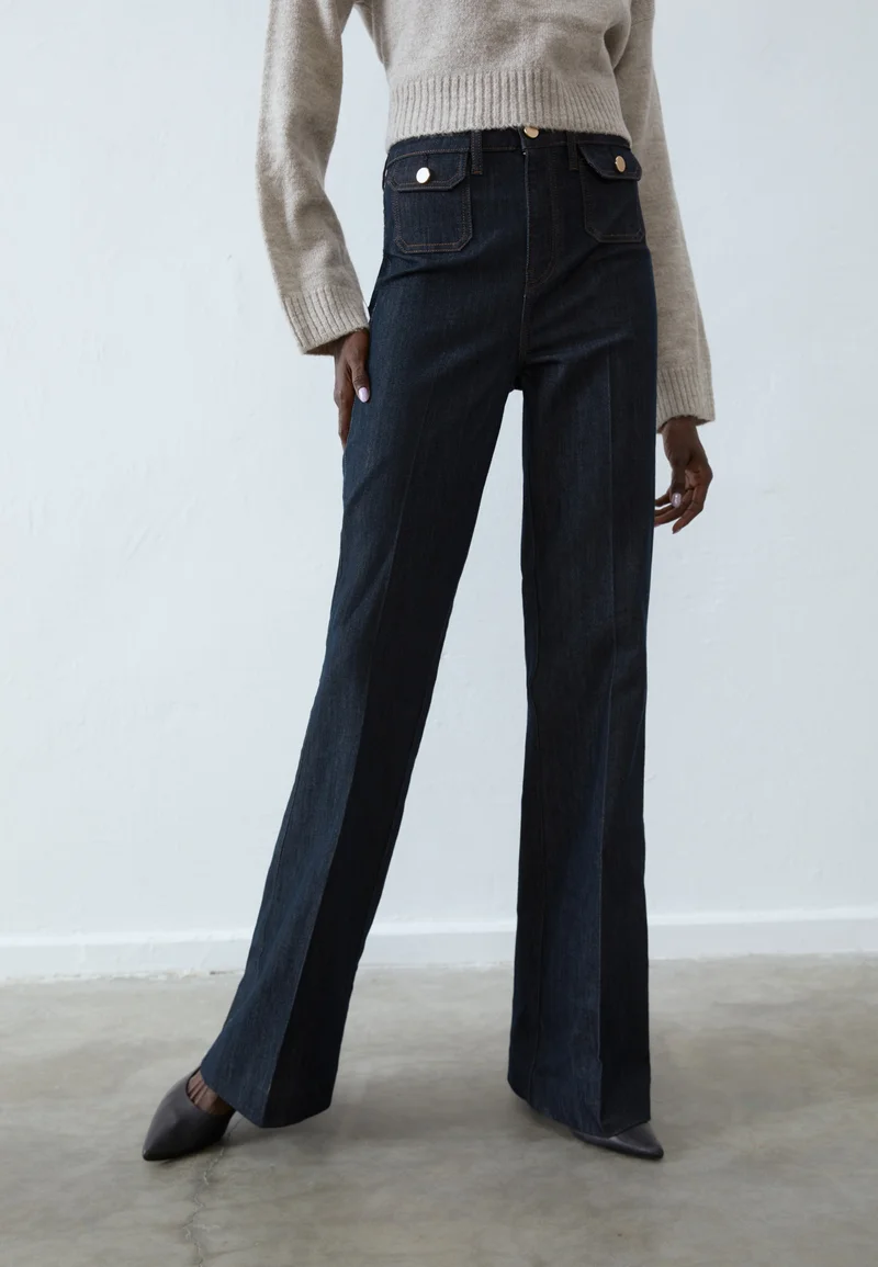 100% quality guarantee Anna Field Tall Flared Jeans - raw denim Clothing Bootcut & Flared