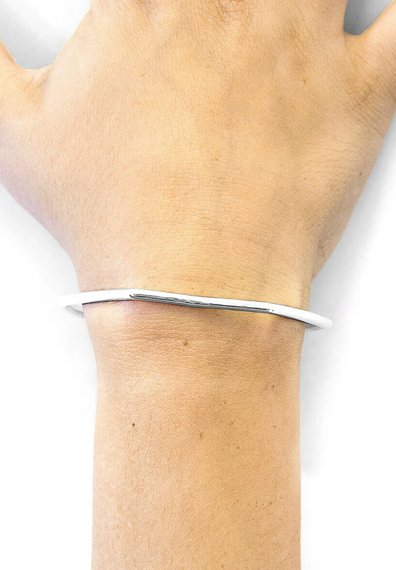 stable quality Anchor & Crew ROWE HALF CIRCLE GEOMETRIC - Bracelet silver Accessories Jewellery Bracelets