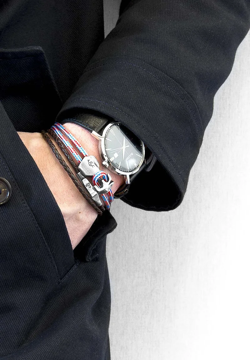 In Stock Anchor & Crew Bracelet - brown Accessories Jewellery Bracelets