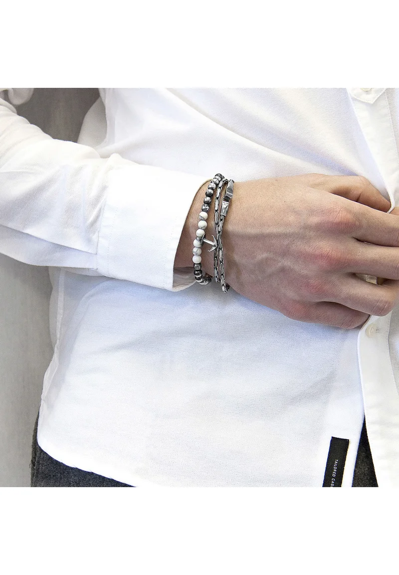 100% Satisfaction Guarantee Anchor & Crew MIZZEN  - Bracelet silver Accessories Jewellery Bracelets