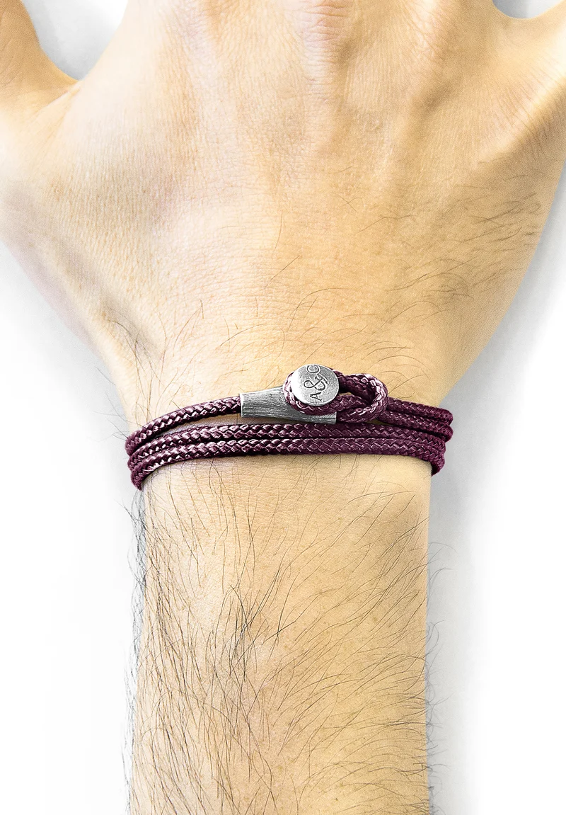 latest fashion-trends Anchor & Crew DUNDEE AND ROPE - Bracelet purple Accessories Jewellery Bracelets