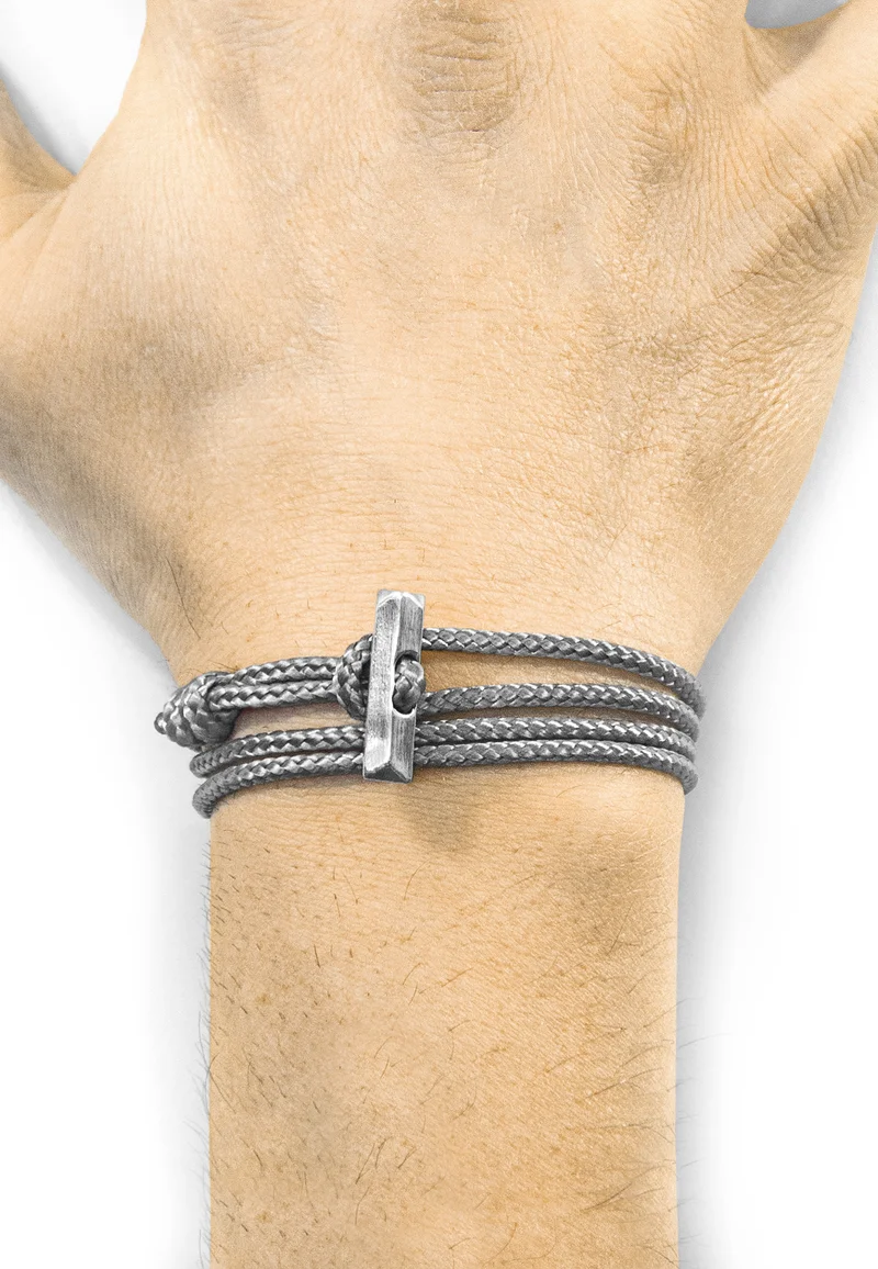 Colorful And Fashion-Forward Anchor & Crew OXFORD ROPE - Bracelet grey Accessories Jewellery Bracelets