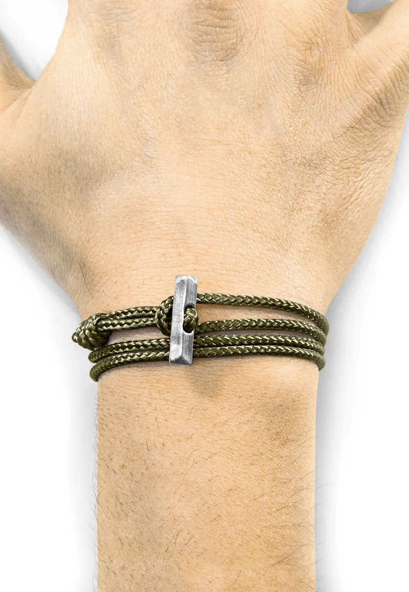 Discount Sale Anchor & Crew OXFORD ROPE - Bracelet green Accessories Jewellery Bracelets