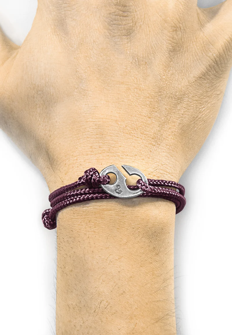 discount shop Anchor & Crew WINDSOR ROPE - Bracelet purple Accessories Jewellery Bracelets