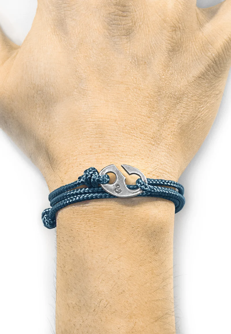 factory wholesale prices Anchor & Crew WINDSOR ROPE - Bracelet light blue Accessories Jewellery Bracelets
