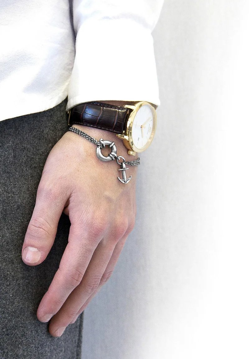 USA Cheap Sale Anchor & Crew CLYDE  - Bracelet silver Accessories Jewellery Bracelets