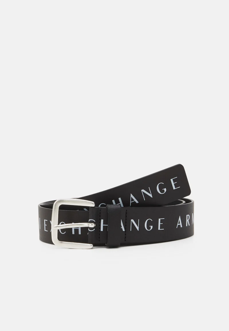 classic fashion trend Armani Exchange BELT - Belt black Accessories Belts Braided belt