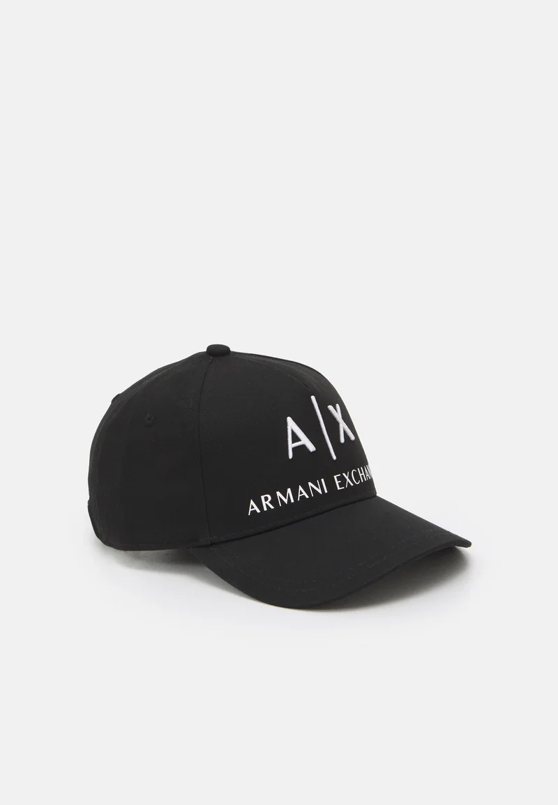 reliable quality Armani Exchange BASEBALL UNISEX - Cap nero/bianco Accessories Hats & headscarves Caps