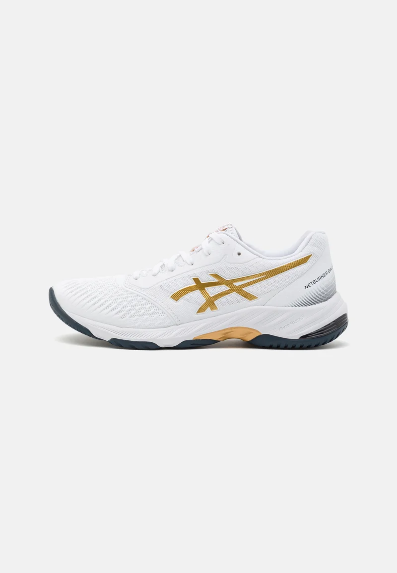 newest collection ASICS NETBURNER BALLISTIC 3 - Volleyball shoes white/pure gold Sport Sale Shoes Boots