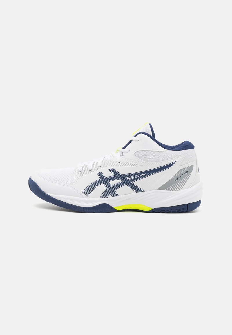 Discount ASICS GEL-TASK MT 4 - Handball shoes white/blue expanse Sport Sale Shoes Boots