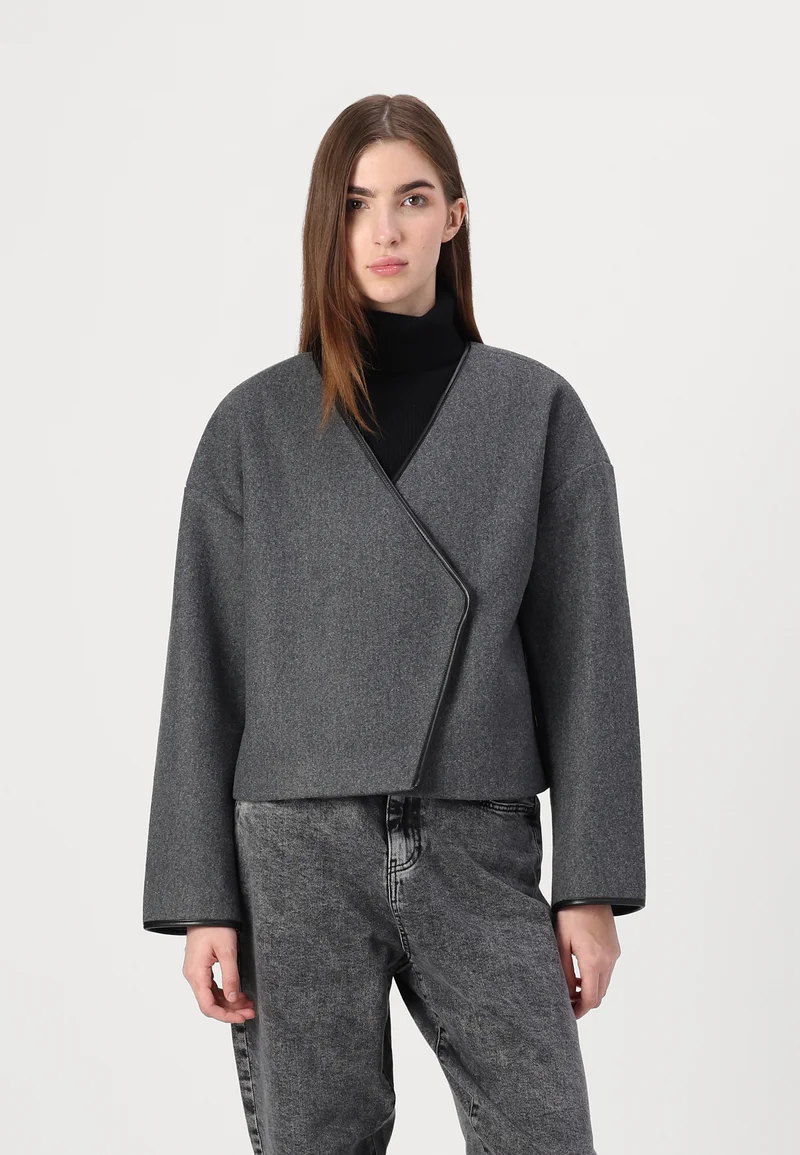 large discount Aware VMCHERRY SHORT JACKET  - Light jacket dark grey Clothing Jackets & Blazers Bomber Jackets