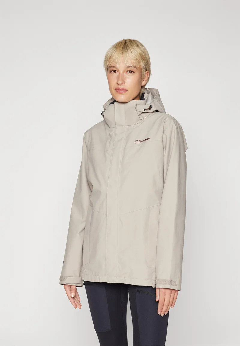 Top Designer Collections Berghaus HILLWALKER - Hardshell jacket taupe Clothing Jackets & Blazers Bomber Jackets