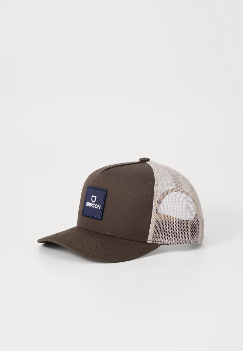 unique design Brixton ALPHA BLOCK UNISEX - Cap brown/sand Accessories Hats & headscarves Caps