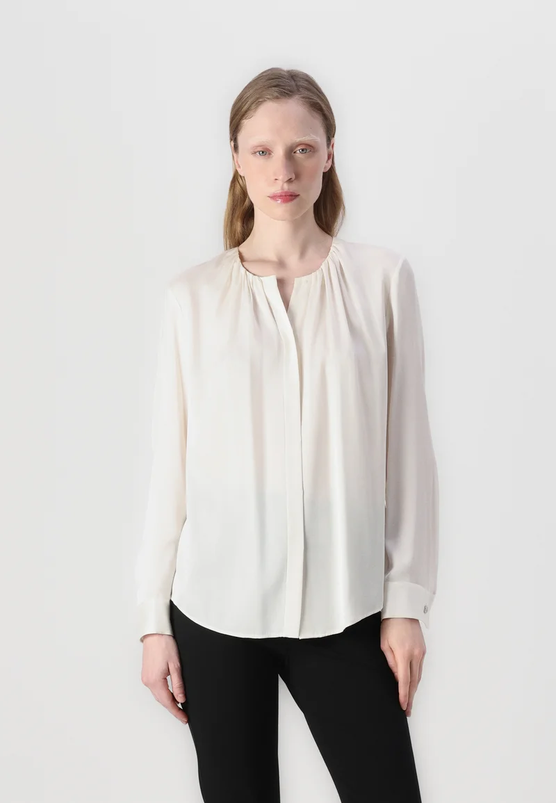 New York BOSS BANORAH - Blouse open white Clothing Shirts & Blouses Blouses