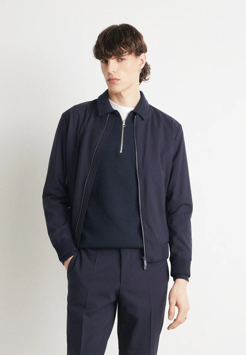 reliable quality BOSS HANRY - Bomber Jacket dark blue Clothing Sale Jackets Gilet Bomber Jackets