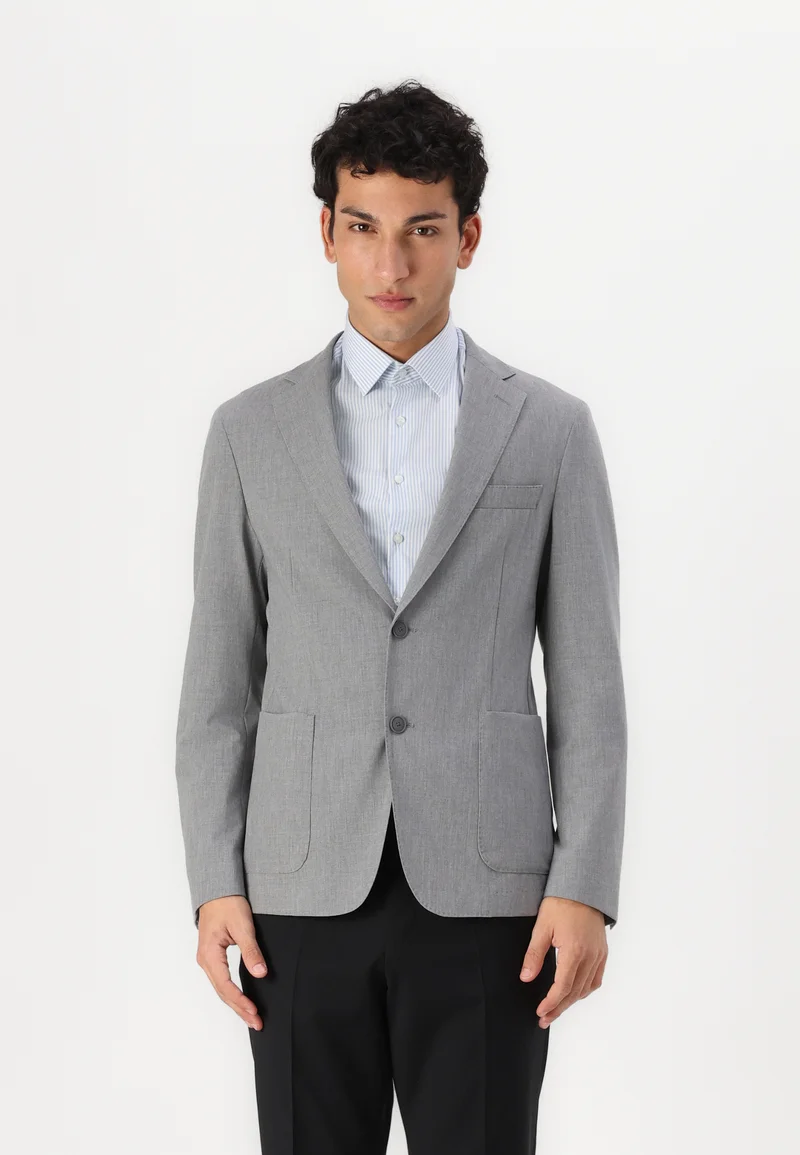 fantastic BOSS HANRY - Blazer jacket medium grey Clothing Suits & Tailoring Blazer jackets