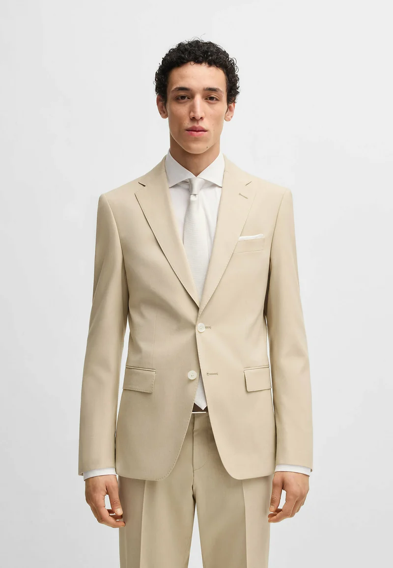 enjoy great discount BOSS HUTSON - Suit jacket light beige five Clothing Suits & Tailoring Blazer jackets