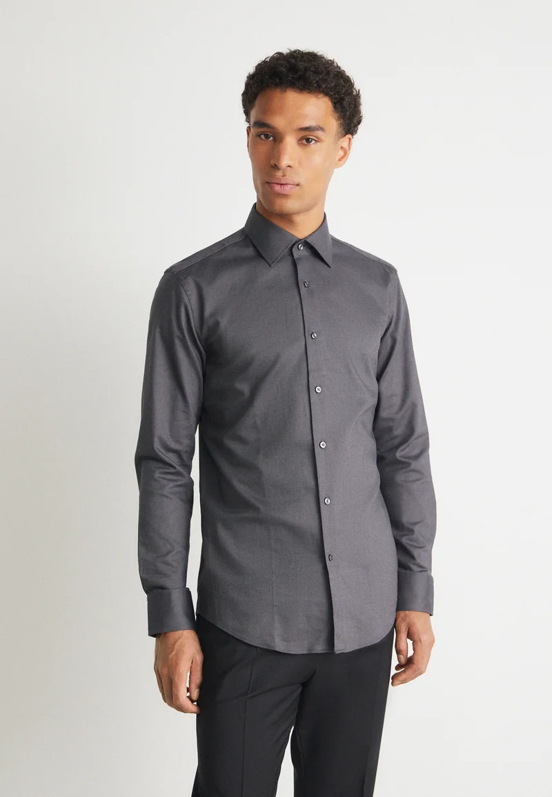 luxury lifestyle brand BOSS HANK KENT - Formal shirt dark grey Clothing Shirts Business Shirts